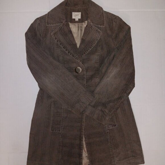 J.JILL  LIGHT WEIGHT CORDUROY TRENCH COAT - Picture 9 of 14